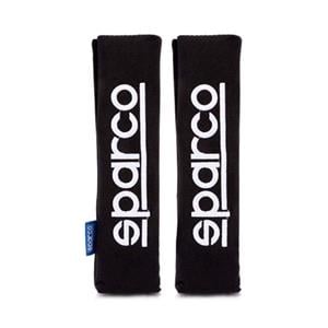 Interior Styling, Sparco Comfortable Black Seat Belt Cover   2 Pack, 