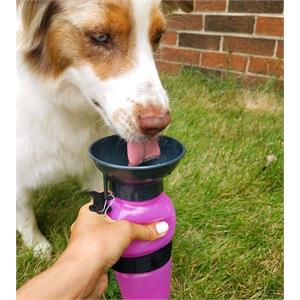 Dog and Pet Travel Accessories, Squeezy Dog 2 in 1 Water Bottle and Bowl , 