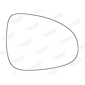 Wing Mirrors, Right Stick On Wing Mirror Glass for Volkswagen TOUAREG,  2010 to 2015, SUMMIT