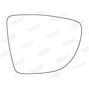 Wing Mirrors, Right Stick On Wing Mirror Glass for Renault CLIO Grandtour IV 2013 Onwards, SUMMIT