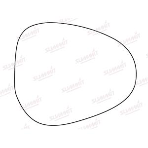 Wing Mirrors, Right Stick On Wing Mirror Glass for Lancia YPSILON 2011 Onwards, SUMMIT