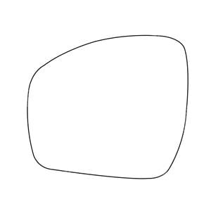 Wing Mirrors, Left Stick On Wing Mirror Glass for Landrover DISCOVERY IV, 2013 2016, SUMMIT