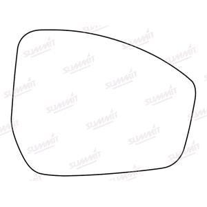 Wing Mirrors, Right Stick On Wing Mirror Glass for Landrover RANGE ROVER EVOQUE VAN 2014 2019 (facelift), SUMMIT