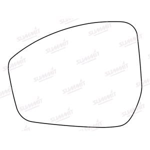 Wing Mirrors, Left Stick On Wing Mirror Glass for Landrover RANGE ROVER EVOQUE VAN 2014 2019 (facelift), SUMMIT