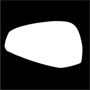 Wing Mirrors, Left Stick On Wing Mirror Glass for Audi A4 2015 Onwards, SUMMIT