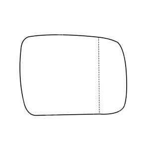 Wing Mirrors, Left Stick On Wing Mirror Glass for Landrover DISCOVERY IV 2009 to 2013, SUMMIT