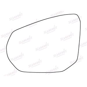 Wing Mirrors, Left Stick On Wing Mirror Glass for Nissan JUKE 2019 Onwards, SUMMIT