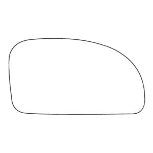 Wing Mirrors, Right Stick On Wing Mirror Glass for Ford RANGER 2012 Onwards, 