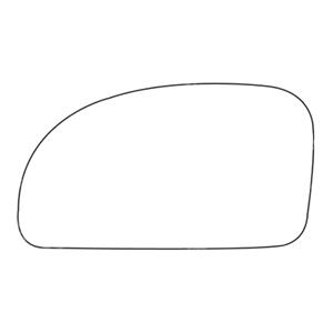 Wing Mirrors, Left Stick On Wing Mirror glass for Hyundai GETZ 2002 2010, SUMMIT