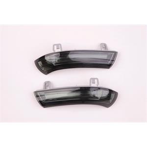 Wing Mirrors, Left and Right Mirror Indicators (Smoked) for Seat ALHAMBRA, 2009 2010, 