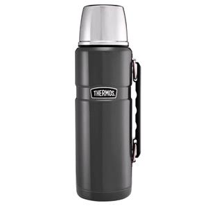 Flasks, Thermos Stainless King Flask   1.2 Litre   Gun Metal Grey, Thermos