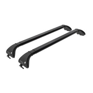 Complete set of steel roof bars, supplied with locks and keys
