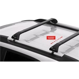 Complete set of steel roof bars, supplied with locks and keys