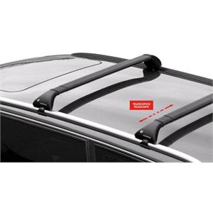 Complete set of steel roof bars, supplied with locks and keys