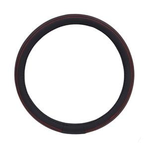 Steering Wheel Covers, Steering Wheel Cover   Black With Red Stitching   37 39cm, AMIO