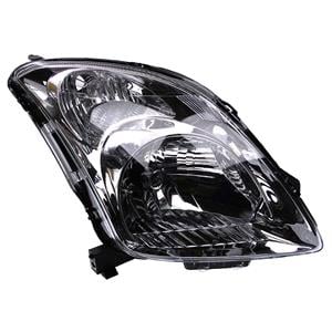 Lights, Right Headlamp (Chrome Bezel, Without Load Level Adjustment) for Suzuki SWIFT III 2005 on, 