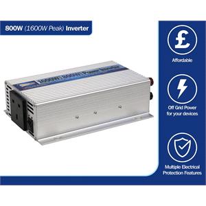 Power Inverters AC DC, 800 Watt   1600 Watt Peak Power Inverter   Single USB, Streetwize