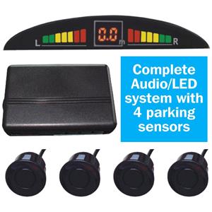 Parking Sensors, Reverse Parking Kit with 4 Sensor & LED Display, Streetwize