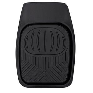 Rubber Car Mats, All Terrain Universal Rubber Tray Style Car Mat   Black, Streetwize