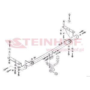 Tow Bars And Hitches, Steinhof Towbar (fixed with 2 bolts) for Toyota AVENSIS Saloon, 2003 2008, Steinhof