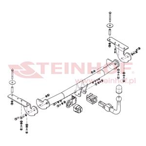 Tow Bars And Hitches, Steinhof Automatic Detachable Towbar (horizontal system) for Toyota AVENSIS Saloon, 2003 2008, Steinhof