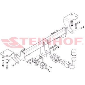 Steinhof Automatic Detachable Towbar (horizontal system) for Toyota AURIS HYBRID TOURING SPORTS, 2013 Onwards