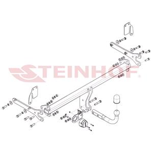 Tow Bars And Hitches, Steinhof Towbar (fixed with 2 bolts) for Toyota CH R, 2016 Onwards, Steinhof