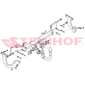 Tow Bars And Hitches, Steinhof Automatic Detachable Towbar (vertical system) for Peugeot EXPERT, 2016 Onwards, Steinhof