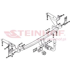 Tow Bars And Hitches, Steinhof Automatic Detachable Towbar (horizontal system) for Toyota RAV 4 III,  2005 to 2012, Steinhof