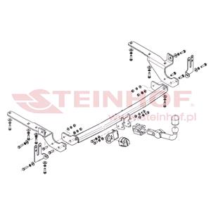 Tow Bars And Hitches, Steinhof Automatic Detachable Towbar (horizontal system) for Toyota RAV 4 III,  2005 2012, Steinhof