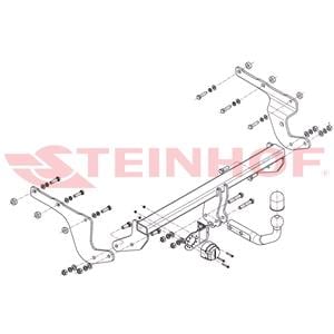 Tow Bars And Hitches, Steinhof Towbar (fixed with 2 bolts) for Toyota URBAN CRUISER, 2009 Onwards, Steinhof
