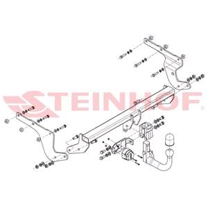 Tow Bars And Hitches, Steinhof Automatic Detachable Towbar (vertical system) for Toyota URBAN CRUISER, 2009 Onwards, Steinhof