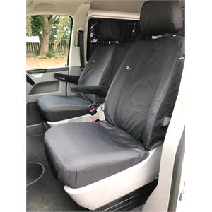 Van Seat Covers, Van Seat Cover   Front Single   Black   Volkswagen Transporter T5 T6, Town & Country