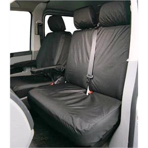 Van Seat Covers, Van Seat Cover   Front Double   Black   Volkswagen Transporter T5 T6, Town & Country