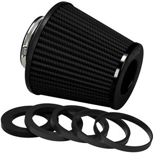 Engine Tuning, Filtec Universal Cone Air Filter with Reducing Rings, Auto Silicone Hoses