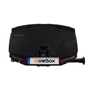 Roof Boxes, TowBox Camper Urban 330L Towbar Cargo Box (Long Model)   Black, TowCar