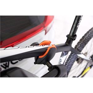 TowCar T4 Black Tow Bar Mounted Bike Rack (Wheel Support) for 4 Bikes