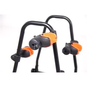 TowCar T4 Black Tow Bar Mounted Bike Rack (Wheel Support) for 4 Bikes