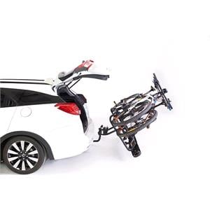TowCar T4 Black Tow Bar Mounted Bike Rack (Wheel Support) for 4 Bikes