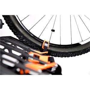 TowCar T4 Black Tow Bar Mounted Bike Rack (Wheel Support) for 4 Bikes