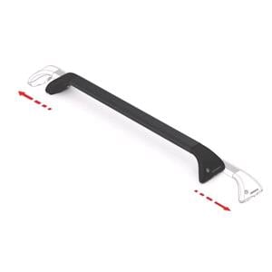 Complete set of steel roof bars, supplied with locks and keys