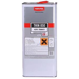 Body Repair and Preparation, Thin 850   Acryl Thinner, Standard, 5 Litre, Novol