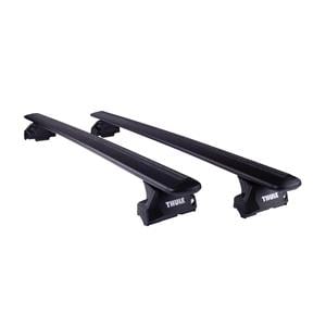 Roof Racks and Bars, Thule Wingbar Evo Roof Bars for Audi Q5 SUV, 5 door, 2017 Onwards, with Solid Roof Rails, Thule