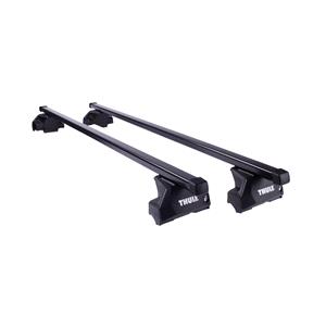 Roof Racks and Bars, Thule SquareBar Evo Roof Bars for Opel VECTRA C Estate, 5 door, 2003 2008, with Solid Roof Rails, Thule