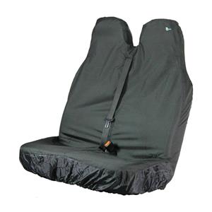 Van Seat Covers, Town & Country Stretch Universal Double Van Seat Cover   Black, Town & Country