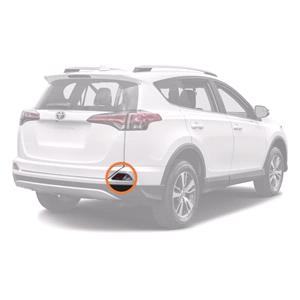Lights, Right Rear Fog Lamp (In Bumper) for Toyota RAV 4 IV 2016 on, 