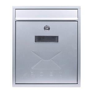 Post Boxes, PostPlus Contemporary Wall Mount Post Box   Metallic, 