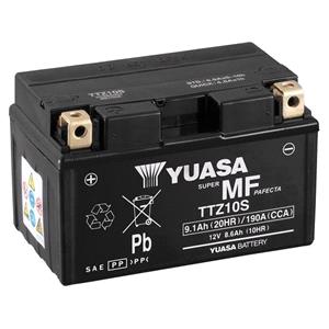 Motorcycle Batteries, Yuasa Motorcycle Battery   TTZ High Performance TTZ10S BS 12v 8.6Ah, Combi Pack, Contains 1 Battery and 1 Acid Pack, YUASA