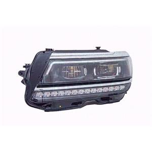 Lights, Left Headlamp (LED, With LED Daytime Running Lamp, Supplied Without Modules, Original Equipment) for Volkswagen TIGUAN 2020 Onwards, 