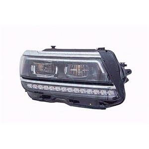 Lights, Right Headlamp (LED, With LED Daytime Running Lamp, Supplied Without Modules, Original Equipment) for Volkswagen TIGUAN 2020 Onwards, 